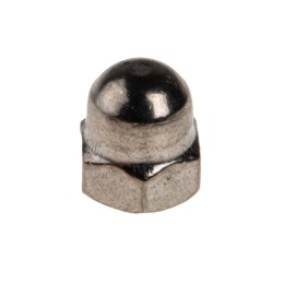 1 Box of 50 - RS PRO, Plain Stainless Steel Dome Nut, M4