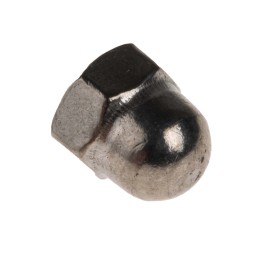 1 Box of 50 - RS PRO, Plain Stainless Steel Dome Nut, M4