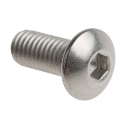 1 Box of 50 - RS PRO Plain Stainless Steel Hex Socket Button Screw, ISO 7380, M5 x 12mm
