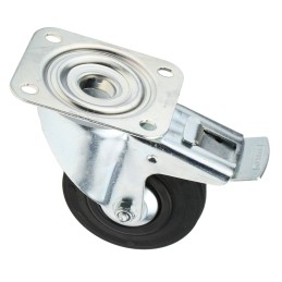 1 pcs - Tente Braked Swivel Castor Wheel, 75kg Capacity, 100mm Wheel