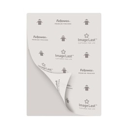 1 Box of 100 - Fellowes A5 Glossy Laminator Pouches 125micron Thickness, 100 Pack Quantity