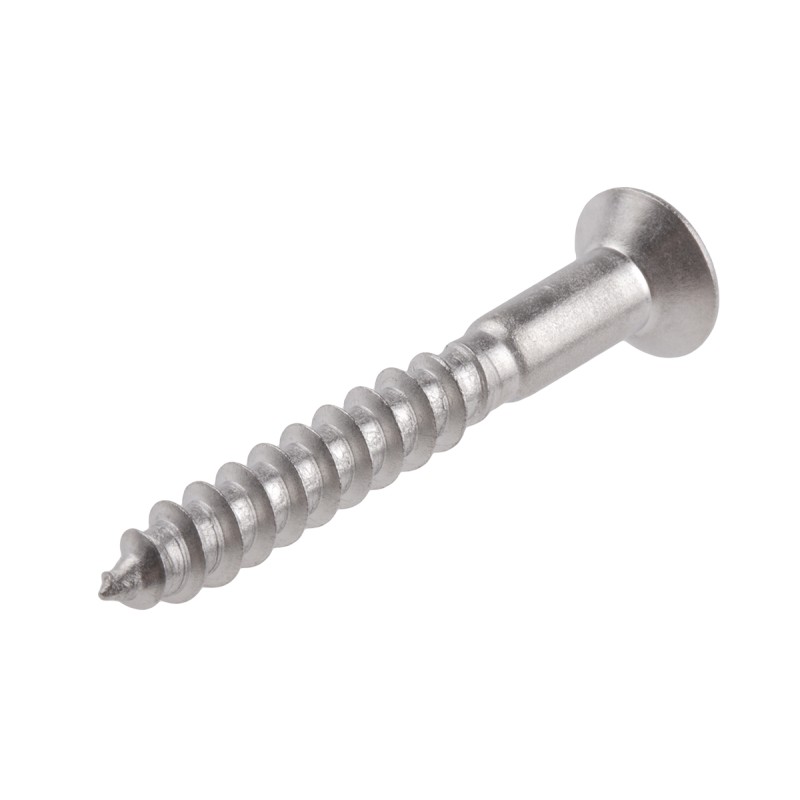 1 Box of 50 - RS PRO Pozidriv Countersunk Stainless Steel Wood Screw, A2 304, 5mm Thread, 40mm Length