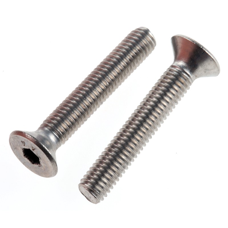 1 Box of 50 - RS PRO Plain Stainless Steel Hex Socket Countersunk Screw, DIN 7991, M5 x 30mm