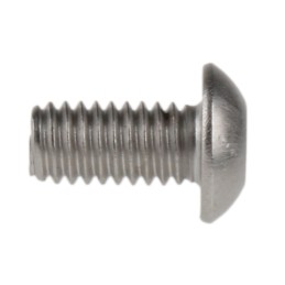 1 Box of 50 - RS PRO Plain Stainless Steel Hex Socket Button Screw, ISO 7380, M4 x 8mm