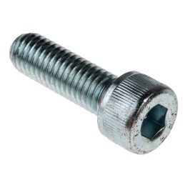 1 Box of 50 - RS PRO Bright Zinc Plated Steel Hex Socket Cap Screw, DIN 912, M8 x 25mm