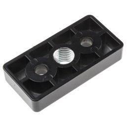 1 pcs - RS PRO M16, M8 Thread Base Plate, 8mm Groove