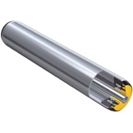 1 pcs - Interroll Round Conveyor Roller Female 50mm Dia. x 400mm L, 3000N Load Capacity, 12mm Spindle, 410mm Overall Length