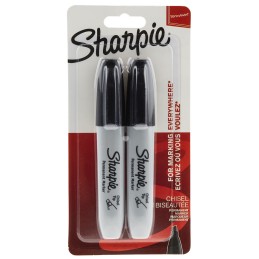 1 Box of 2 - Sharpie Black Marker Pen