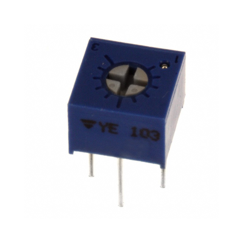 10 pcs : T73YE103KT20 - TRIMMER 10K OHM 0.5W PC PIN TOP