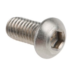 1 Box of 50 - RS PRO Plain Stainless Steel Hex Socket Button Screw, ISO 7380, M6 x 12mm