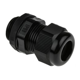 1 Bag of 5 - RS PRO Black Nylon Cable Gland, M20 Thread, 4mm Min, 9mm Max, IP68