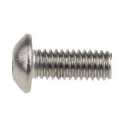 1 Box of 50 - RS PRO Plain Stainless Steel Hex Socket Button Screw, ISO 7380, M4 x 10mm
