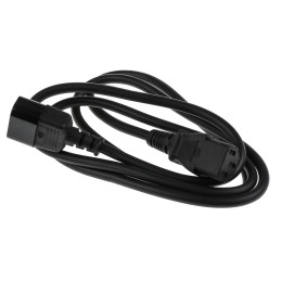 1 pcs - RS PRO IEC C13 Socket to IEC C14 Plug Power Cord, 1.5m