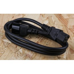 1 pcs - RS PRO IEC C13 Socket to IEC C14 Plug Power Cord, 1.5m