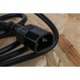 1 pcs - RS PRO IEC C13 Socket to IEC C14 Plug Power Cord, 1.5m