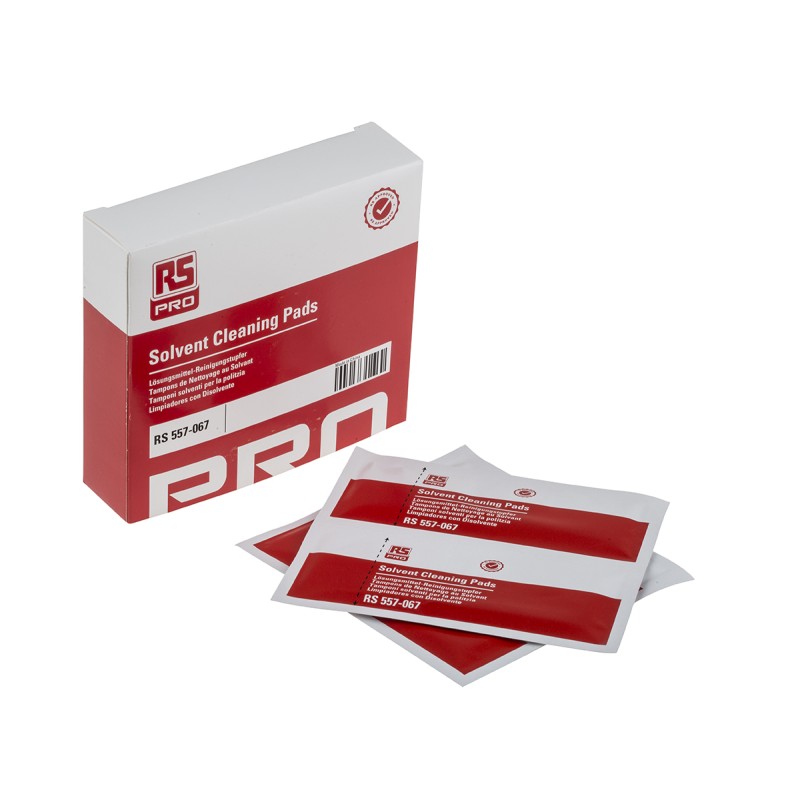 1 Box of 20 - RS PRO Wet Isopropanol Wipes, Box of 20