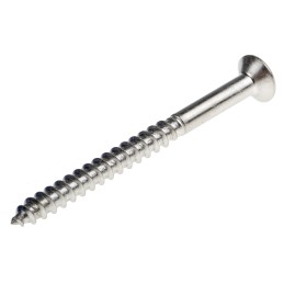 1 Box of 50 - RS PRO Pozidriv Countersunk Stainless Steel Wood Screw, A2 304, 4mm Thread, 50mm Length