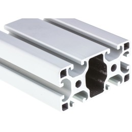 1 pcs - RS PRO Silver Aluminium Profile Strut, 40 x 80 mm, 8mm Groove, 3000mm Length