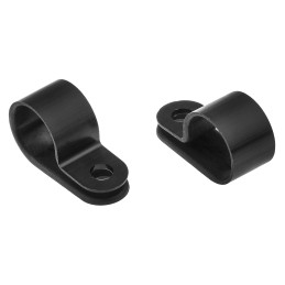 1 Bag of 100 - HellermannTyton 12.5mm Black, Polyamide P Clip