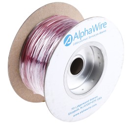 1 Reel of 305 M - Alpha Wire EcoWire Series Red 0.33 mm² Hook Up Wire, 22 AWG, 7/0.25 mm, 305m, MPPE Insulation