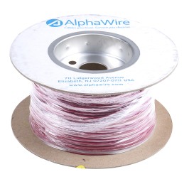 1 Reel of 305 M - Alpha Wire EcoWire Series Red 0.33 mm² Hook Up Wire, 22 AWG, 7/0.25 mm, 305m, MPPE Insulation