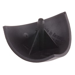 1 pcs - Bosch Rexroth Black Polypropylene Corner Bracket Cap, 30 x 30R Strut Profile, 8mm Groove