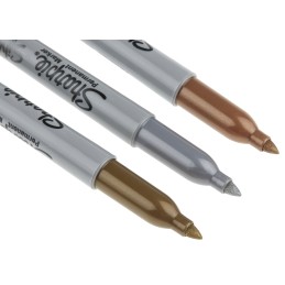 1 Box of 3 - Sharpie Fine Tip Assorted Marker Pen