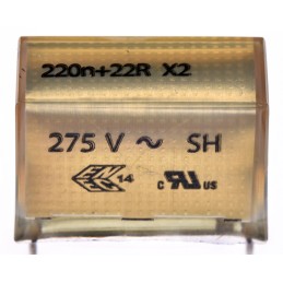 5 pcs - KEMET P409 Paper Capacitor, 275V ac, ±20%, 220nF, Through Hole