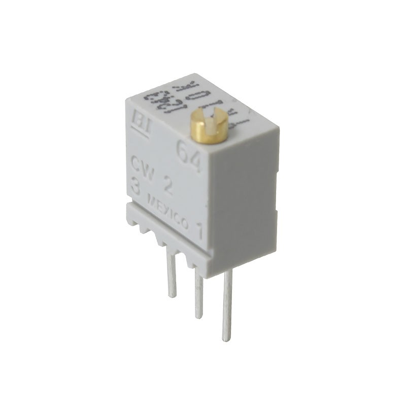 10 pcs : 64YR10KLF - TRIMMER 10K OHM 0.25W PC PIN TOP