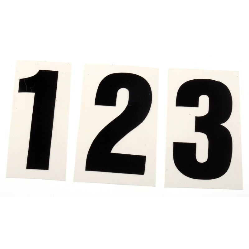 1 Kit - RS PRO Black Self Adhesive Numbers & Symbols, 30mm Character Height