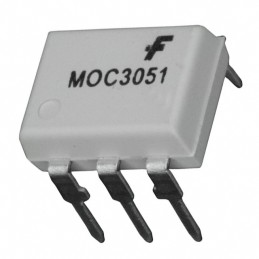 10 pcs : MOC3051M - OPTOISOLATOR 4.17KV TRIAC 6DIP