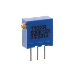 10 pcs : T93XA504KT20 - TRIMMER 500KOHM 0.5W PC PIN SIDE