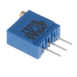 10 pcs : T93YA253KT20 - TRIMMER 25K OHM 0.5W PC PIN TOP