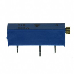 10 pcs : T18101KT10 - TRIMMER 100OHM 0.75W PC PIN SIDE