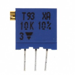 10 pcs : T93XA103KT20 - TRIMMER 10K OHM 0.5W PC PIN SIDE