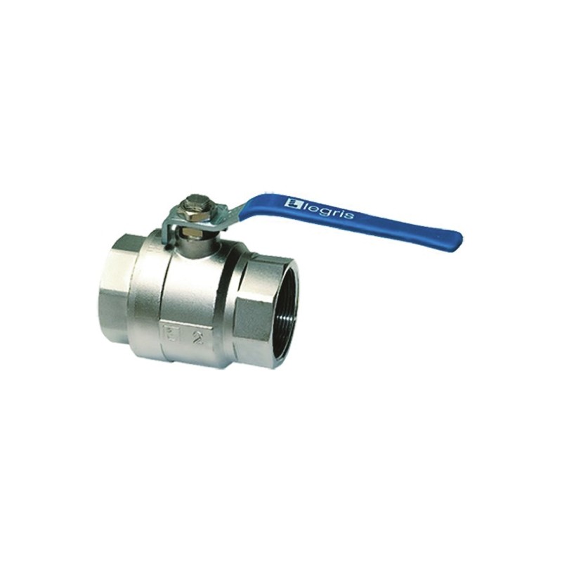 1 Box of 20 - Legris Nickel Plated Brass 2 Way, Ball Valve, BSPP 1/4in, 30bar Operating Pressure
