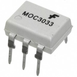 10 pcs : MOC3033M - OPTOISOLATOR 4.17KV TRIAC 6DIP