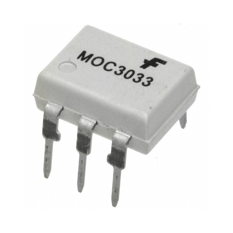 10 pcs : MOC3033M - OPTOISOLATOR 4.17KV TRIAC 6DIP