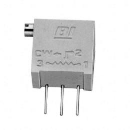 10 pcs : 68XR1KLF - TRIMMER 1K OHM 0.5W PC PIN SIDE