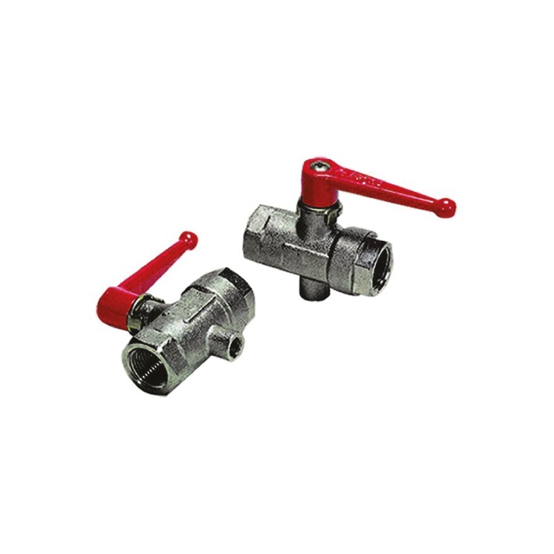 1 Box of 5 - Legris Nickel Plated Brass 2 Way, Ball Valve, BSPP 1/4in, 40bar Operating Pressure