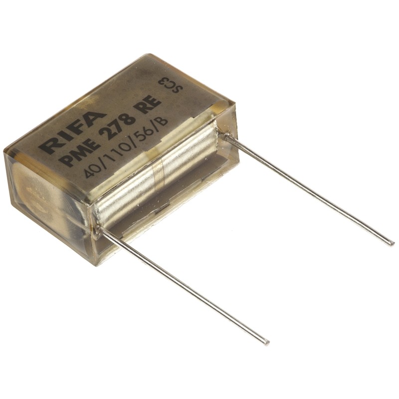 5 pcs - KEMET PME278 Paper Capacitor, 440V ac, ±20%, 100nF, Through Hole