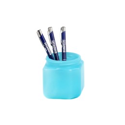1 pcs - EUROSTAT Blue Polyethylene Pencil & Pen Holder