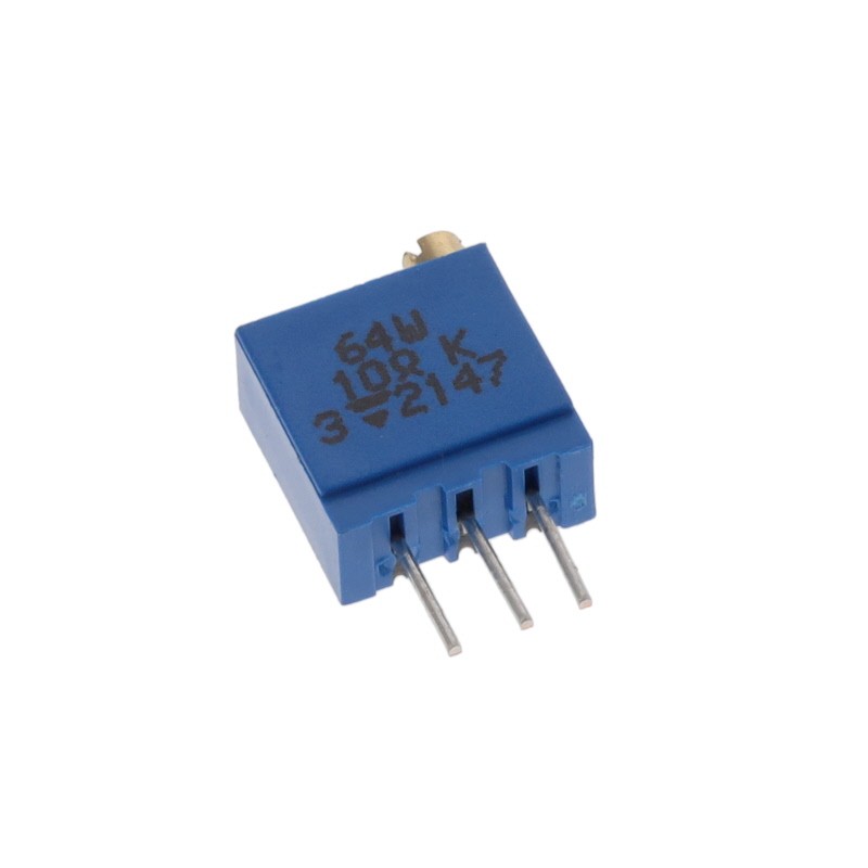 10 pcs : M64W100KB40 - TRIMMER 10 OHM 0.5W PC PIN TOP