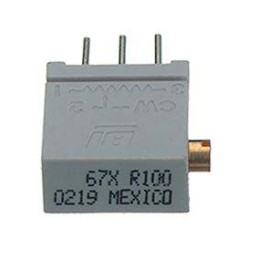 5 pcs - 1kΩ, Through Hole Trimmer Potentiometer 0.5W Side Adjust TT Electronics/BI, 67