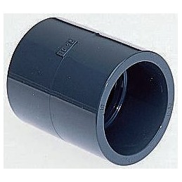 1 Pack of 2 - Georg Fischer Straight Equal Socket PVC Pipe Fitting, 63mm