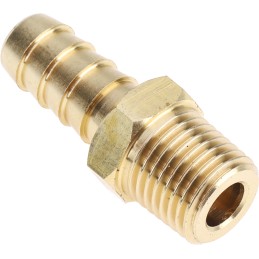 1 Pack of 2 - RS PRO Hose Connector Hose Tail Adaptor, G 1/4in 3/8in ID