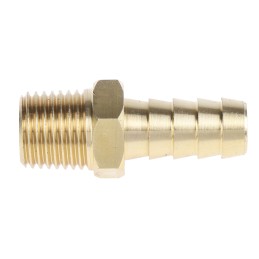 1 Pack of 2 - RS PRO Hose Connector Hose Tail Adaptor, G 1/4in 3/8in ID