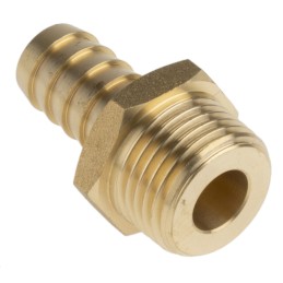 1 Pack of 2 - RS PRO Hose Connector Hose Tail Adaptor, G 1/2in 1/2in ID