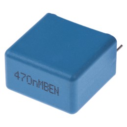 5 pcs - KEMET PHE844 Metallised Polypropylene Film Capacitor, 440 V ac, 480 V ac, ±20%, 470nF, Through Hole