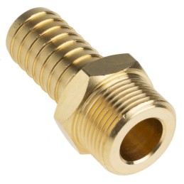 1 Pack of 2 - RS PRO Hose Connector Hose Tail Adaptor, G 3/4in 3/4in ID